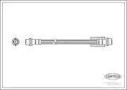 Bremsschlauch Vorderachse CORTECO 19031642