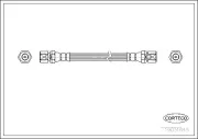 Bremsschlauch Hinterachse CORTECO 19031645