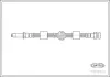 Bremsschlauch Vorderachse CORTECO 19031689