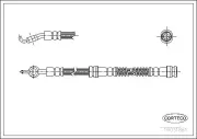 Bremsschlauch Vorderachse CORTECO 19031861