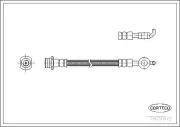 Bremsschlauch Hinterachse CORTECO 19031872