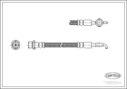 Bremsschlauch Vorderachse CORTECO 19031970