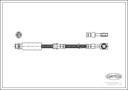 Bremsschlauch Vorderachse CORTECO 19032113