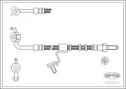 Bremsschlauch Vorderachse links CORTECO 19032161