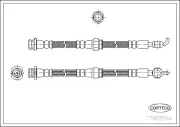 Bremsschlauch Vorderachse CORTECO 19032166