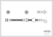 Bremsschlauch Vorderachse rechts CORTECO 19032223