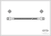 Bremsschlauch Hinterachse CORTECO 19032228