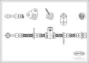 Bremsschlauch Vorderachse links CORTECO 19032232
