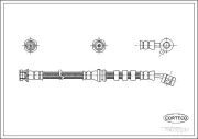 Bremsschlauch Vorderachse rechts CORTECO 19032237
