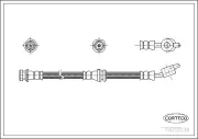 Bremsschlauch Vorderachse rechts CORTECO 19032238