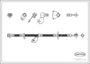 Bremsschlauch Vorderachse links CORTECO 19032248