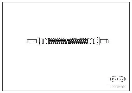 Bremsschlauch Hinterachse CORTECO 19032269