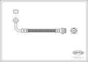 Bremsschlauch Hinterachse CORTECO 19032271