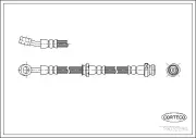 Bremsschlauch Hinterachse links CORTECO 19032290