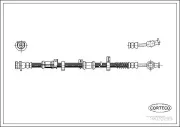 Bremsschlauch Vorderachse rechts CORTECO 19032293