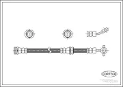 Bremsschlauch Vorderachse CORTECO 19032299