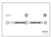 Bremsschlauch Hinterachse links CORTECO 19032326