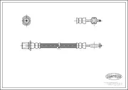 Bremsschlauch Hinterachse CORTECO 19032327