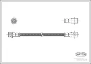 Bremsschlauch Vorderachse CORTECO 19032328