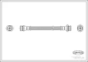 Bremsschlauch Hinterachse CORTECO 19032334