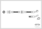 Bremsschlauch Hinterachse links CORTECO 19032352