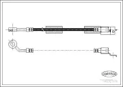 Bremsschlauch Vorderachse links CORTECO 19032376