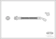 Bremsschlauch Hinterachse CORTECO 19032418