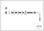 Bremsschlauch Hinterachse CORTECO 19032427