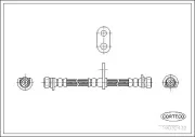 Bremsschlauch Vorderachse CORTECO 19032432