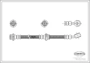 Bremsschlauch Vorderachse CORTECO 19032466