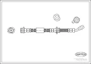 Bremsschlauch Vorderachse CORTECO 19032485