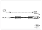 Bremsschlauch Vorderachse CORTECO 19032488