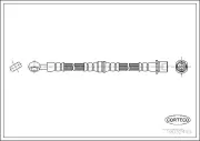 Bremsschlauch Vorderachse CORTECO 19032493