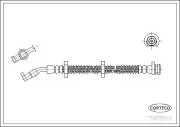 Bremsschlauch Hinterachse CORTECO 19032503