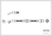 Bremsschlauch Hinterachse CORTECO 19032508