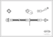 Bremsschlauch Vorderachse CORTECO 19032514