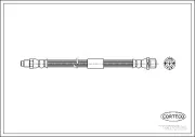 Bremsschlauch Hinterachse CORTECO 19032520