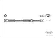 Bremsschlauch Vorderachse CORTECO 19032526