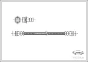 Bremsschlauch Vorderachse CORTECO 19032531