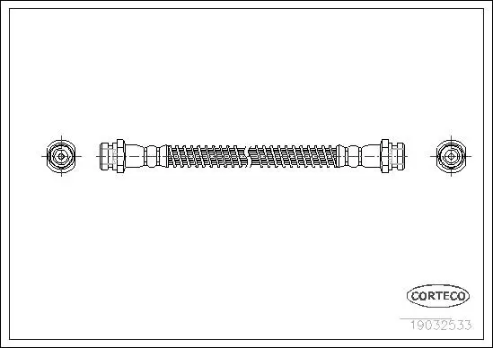 Bremsschlauch Hinterachse CORTECO 19032533