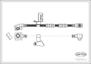 Bremsschlauch Vorderachse links CORTECO 19032659