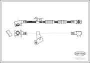 Bremsschlauch Vorderachse links CORTECO 19032661