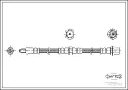 Bremsschlauch Vorderachse CORTECO 19032662
