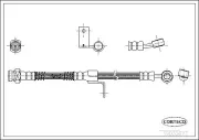 Bremsschlauch Vorderachse links CORTECO 19032677