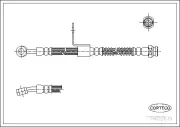 Bremsschlauch Vorderachse rechts CORTECO 19032679