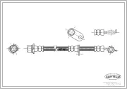 Bremsschlauch Hinterachse links CORTECO 19032714