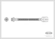 Bremsschlauch Hinterachse CORTECO 19032751