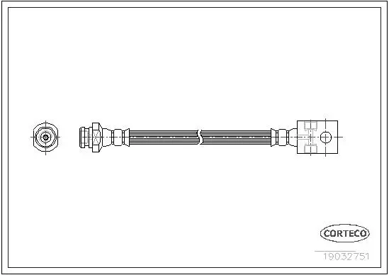 Bremsschlauch Hinterachse CORTECO 19032751 Bild Bremsschlauch Hinterachse CORTECO 19032751