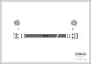 Bremsschlauch Hinterachse CORTECO 19032756