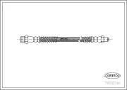 Bremsschlauch Hinterachse CORTECO 19032781